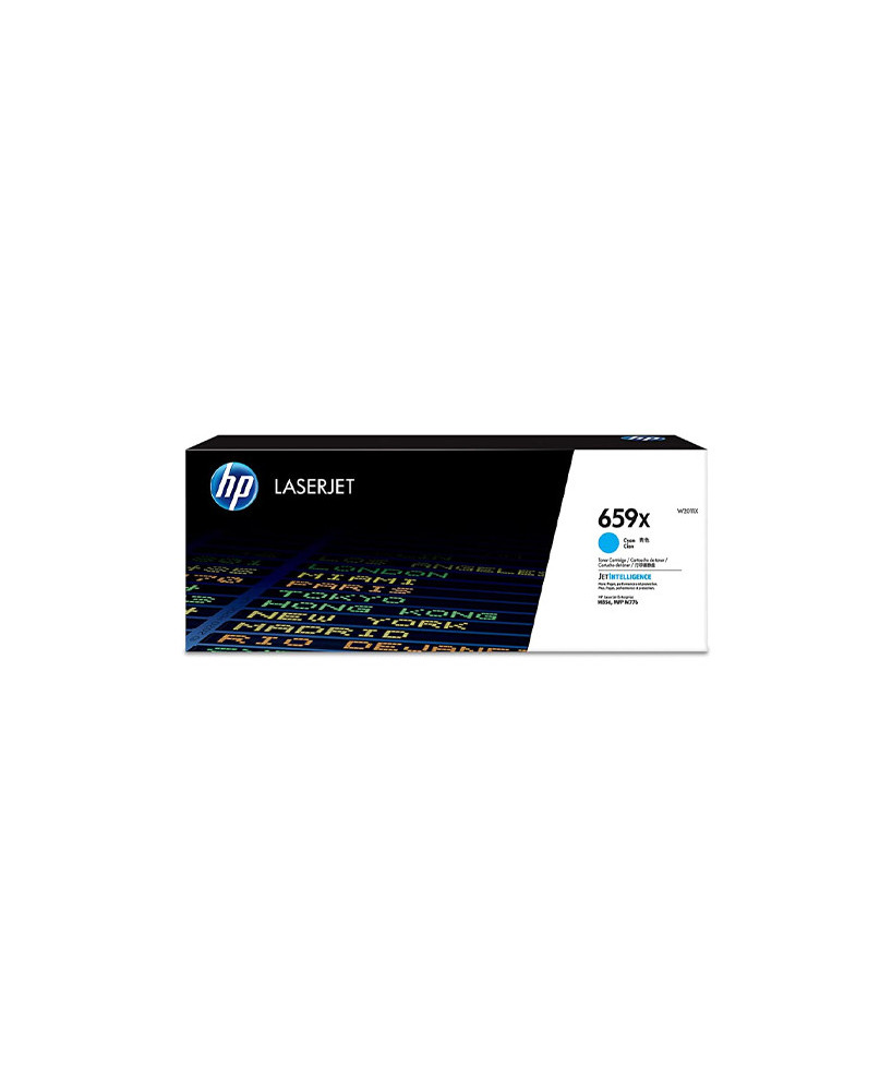 Buy HP 659X High Yield Cyan Original LaserJet Toner Cartridge W2011X for HP Color LaserJet Enterprise Flow MFP M776z, Enterprise Flow MFP M776zs, Enterprise M856dn, Enterprise M856x, Enterprise MFP M776dn Printers