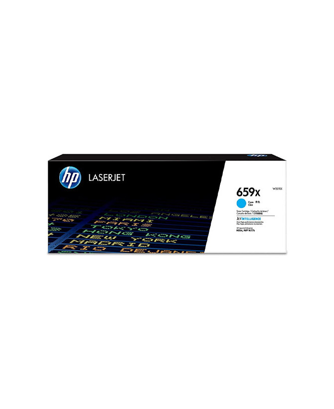 Buy HP 659X High Yield Cyan Original LaserJet Toner Cartridge W2011X for HP Color LaserJet Enterprise Flow MFP M776z, Enterprise Flow MFP M776zs, Enterprise M856dn, Enterprise M856x, Enterprise MFP M776dn Printers