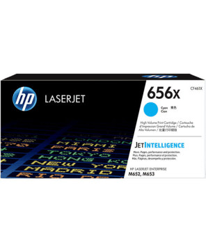 Buy HP 656X High Yield Cyan Original LaserJet Toner Cartridge CF461X for HP Color LaserJet Enterprise Color M652 Series, HP Color LaserJet Enterprise Color M653 Series