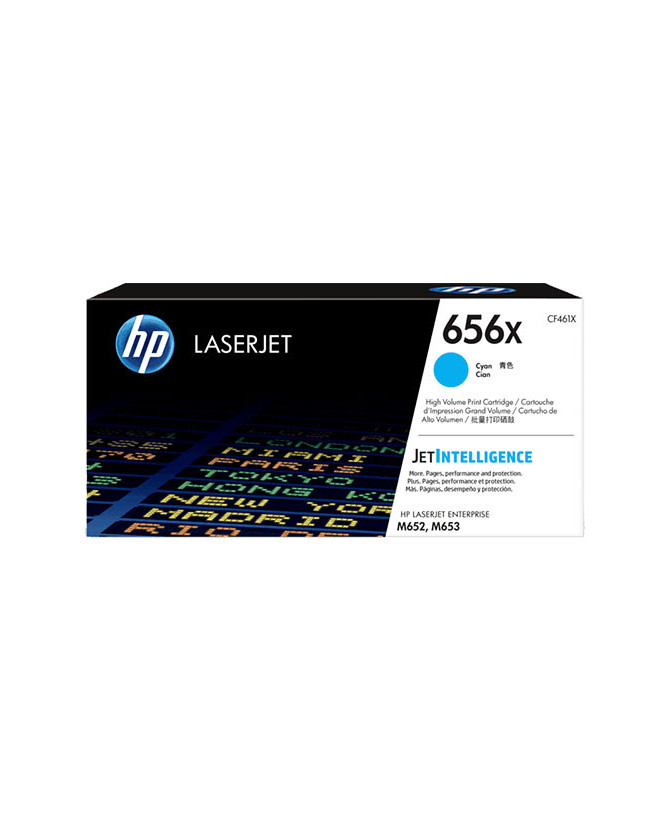 Buy HP 656X High Yield Cyan Original LaserJet Toner Cartridge CF461X for HP Color LaserJet Enterprise Color M652 Series, HP Color LaserJet Enterprise Color M653 Series