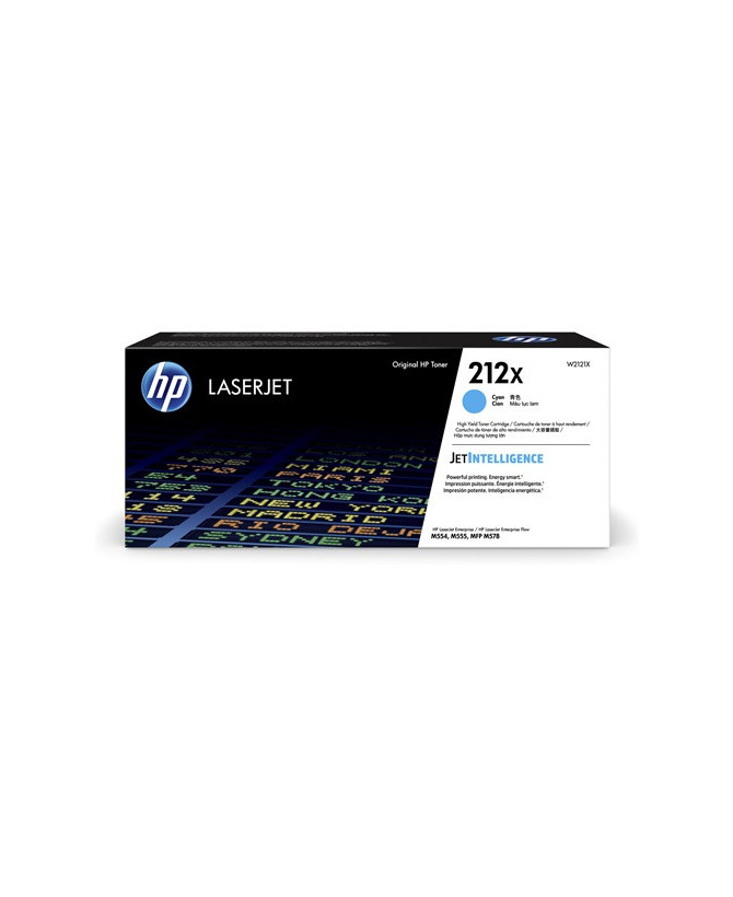 Buy HP 212X Cyan High Yield Ink Cartridge W2121X for HP Color LaserJet Enterprise M554dn, M555dn, M555x, LaserJet Enterprise M554dn, M555dn, MFP M578dn, MFP M578f Printers