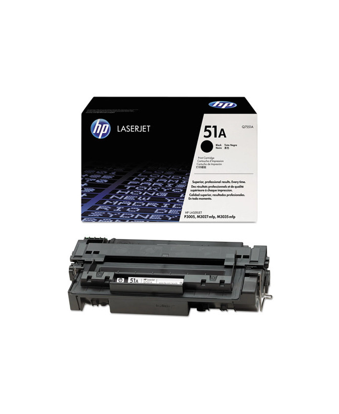 Buy HP 51A Black Original LaserJet Toner Cartridge Q7551A for HP LaserJet M3027 MFP, M3027x MFP, M3035 MFP, M3035xs MFP, P3005, P3005d, P3005dn, P3005n, P3005x Printers