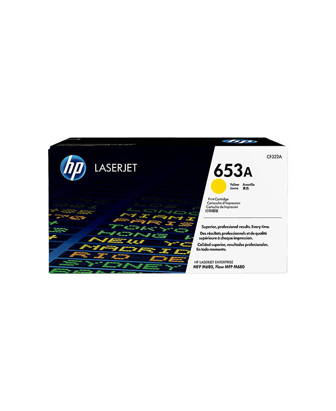 Buy HP 653A Yellow Original LaserJet Toner Cartridge CF322A for HP LaserJet Enterprise MFP M680 Series