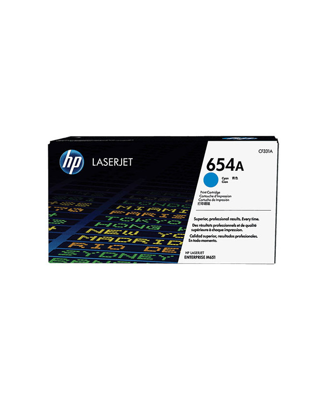 Buy HP 654A Cyan Original LaserJet Toner Cartridge CF331A for HP LaserJet Enterprise M651 Series