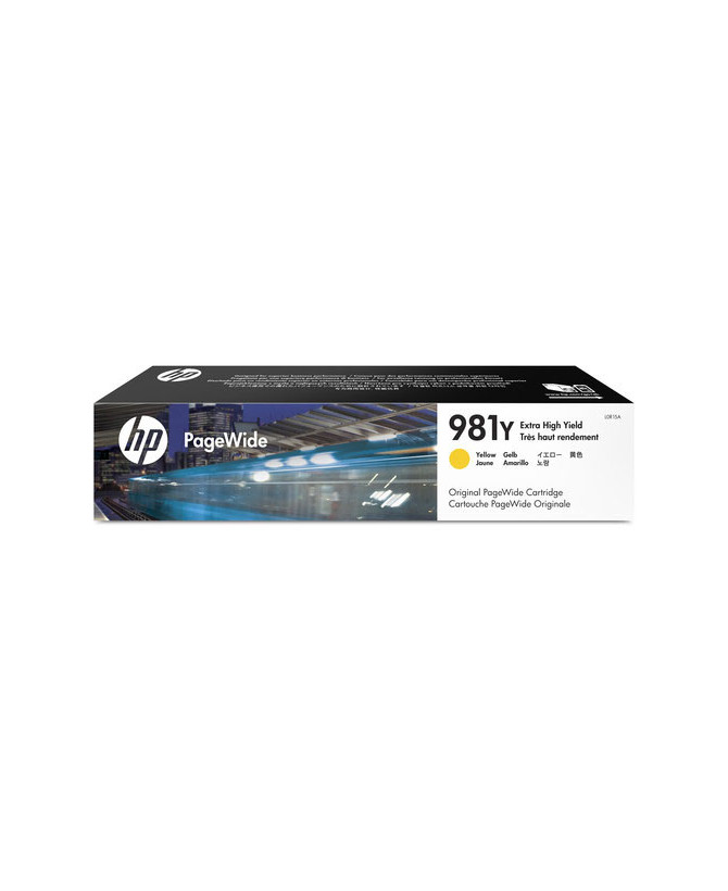 Buy HP 981Y Yellow Extra High Yield Original PageWide Cartridge L0R15A for PageWide Enterprise Colour Printer