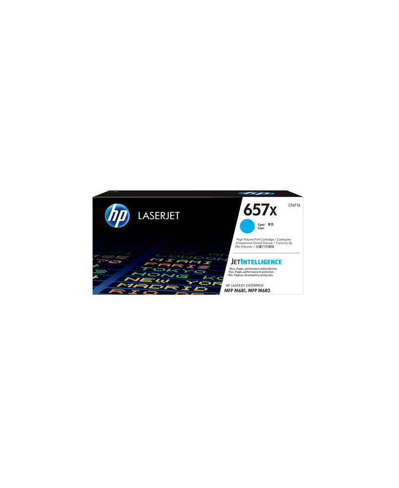 Buy HP 657X High Yield Cyan LaserJet Toner Cartridge CF471X for LaserJet Enterprise Printer