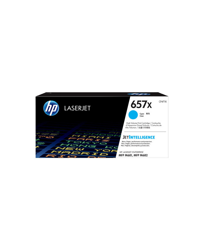 Buy HP 657X High Yield Cyan LaserJet Toner Cartridge CF471X for LaserJet Enterprise Printer