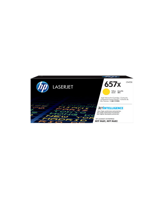 Buy HP 657X High Yield Yellow Toner Cartridge CF472X for LaserJet Enterprise MFP M681dh, MFP M681f