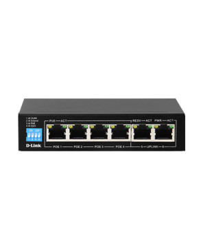 Buy D-Link 6-Port PoE Switch DES-F1006P-E with 4 Long Reach 250m PoE Ports and 2 Uplink Ports