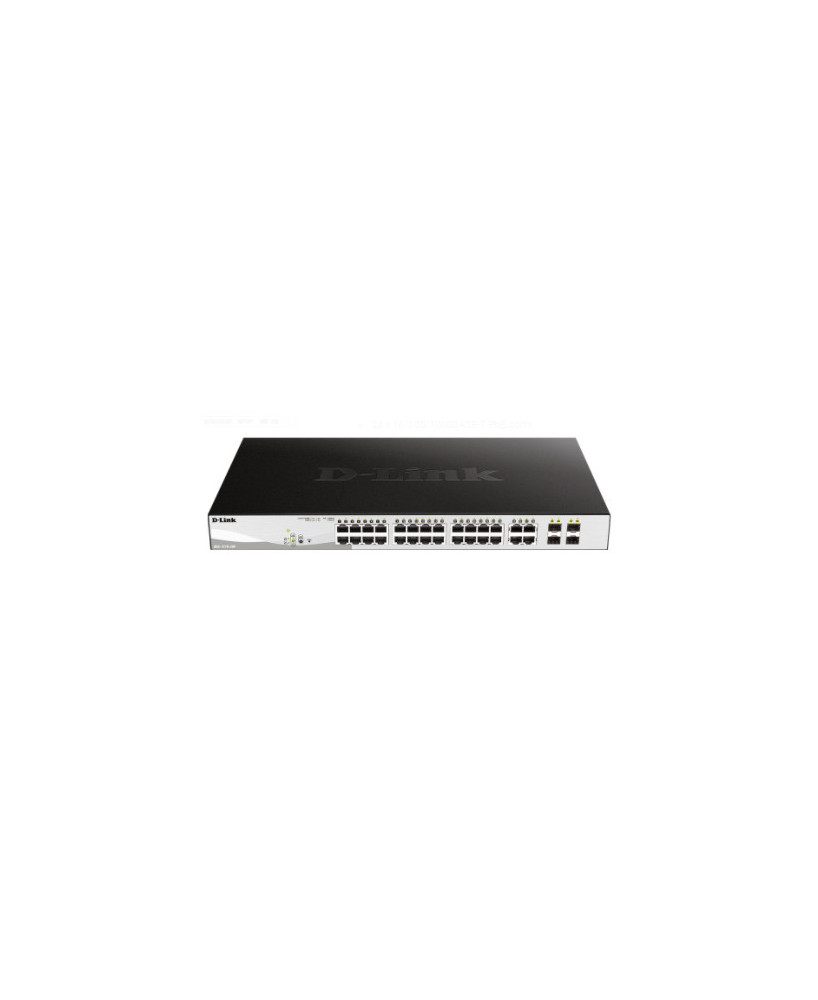 Buy D-Link 28-Ports Gigabit WebSmart PoE Switch with 24 RJ45 and 4 SFP Ports DGS-1210-28P