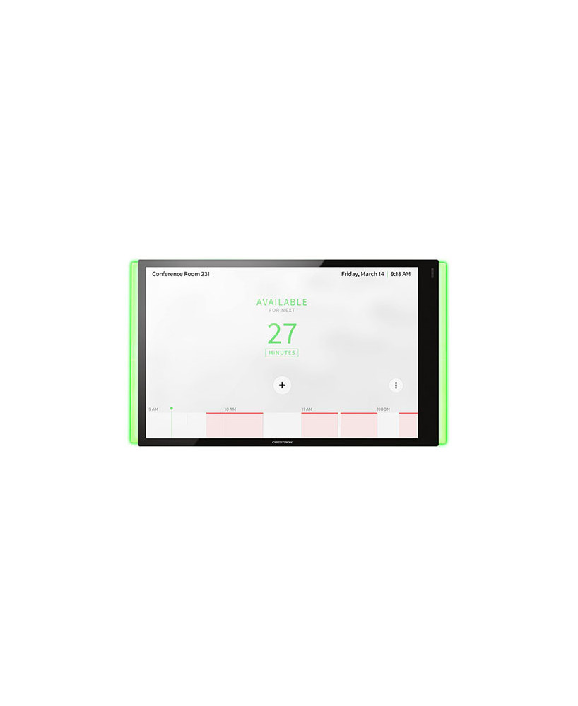 Buy Crestron Black Smooth 10.1" Room Scheduling Touch Screen with one TSW-1070-LB-B-S Light Bar TSS-1070-B-S-LBKIT