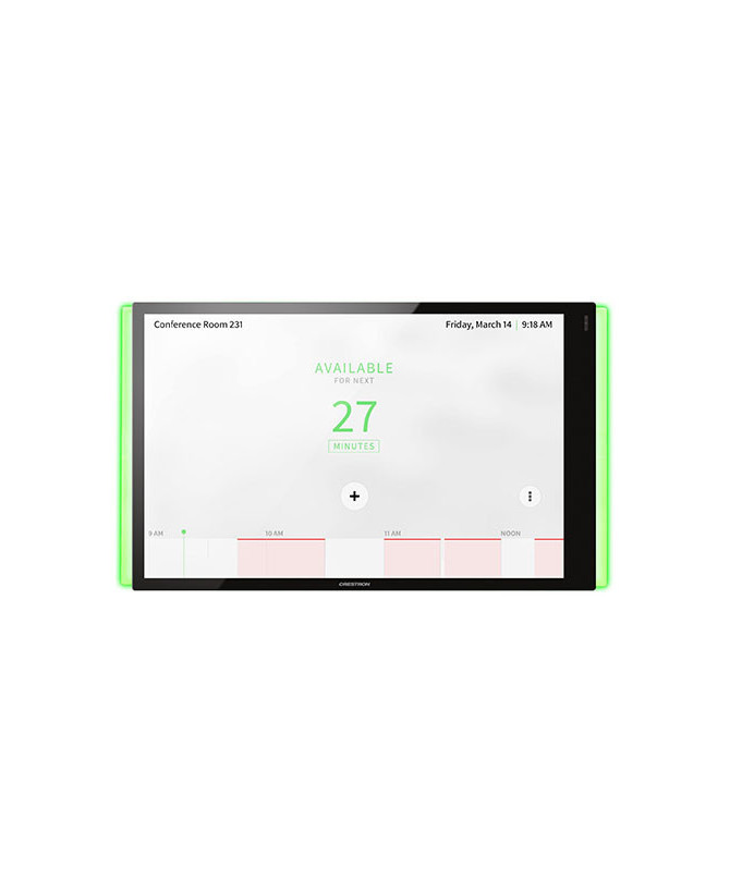 Buy Crestron Black Smooth 10.1" Room Scheduling Touch Screen with one TSW-1070-LB-B-S Light Bar TSS-1070-B-S-LBKIT