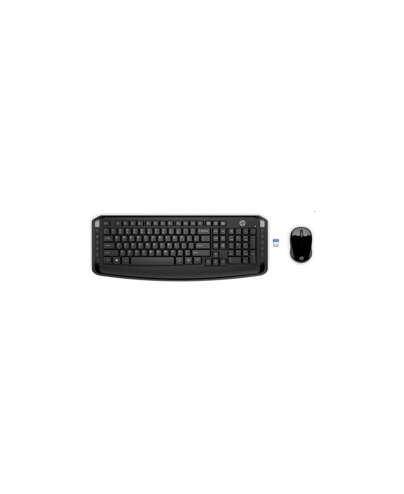 HP Wireless Keyboard and Mouse 300 in Black 3ML04AA