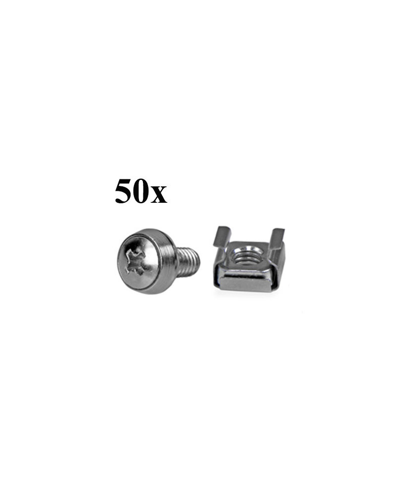 Buy StarTech 50x M6 Mounting Screws and Cage Nuts CABSCREWM6 for Server Rack Cabinet