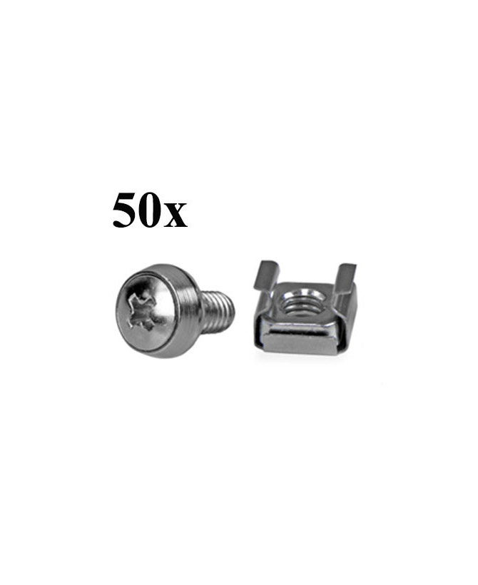 Buy StarTech 50x M6 Mounting Screws and Cage Nuts CABSCREWM6 for Server Rack Cabinet