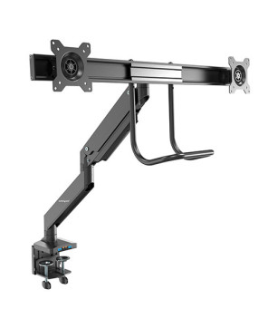 Buy StarTech Desk Mount Dual Monitor Arm with USB & Audio - Slim Full Motion Adjustable Dual Monitor VESA Mount ARMSLIMDUAL2USB3 for up to 32" Displays