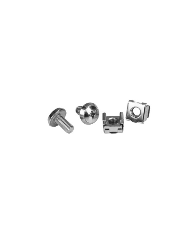 Buy Startech 100 Pack M6 Mounting Screws and Cage Nuts in Silver CABSCREWM62 for Server Rack and Cabinet 