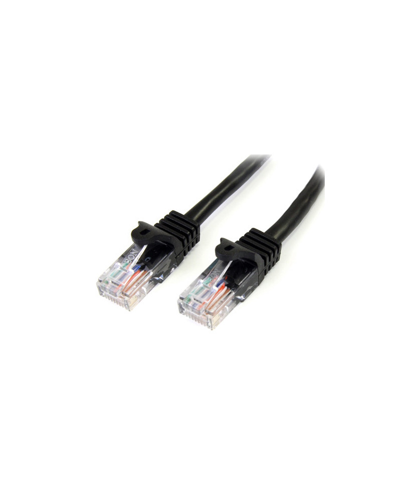 Buy StarTech 0.5m Cat5e Ethernet Patch Cable with Snagless RJ45 Connectors 45PAT50CMBK in Black