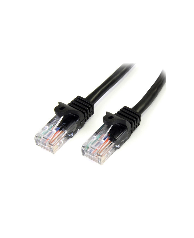 Buy StarTech 0.5m Cat5e Ethernet Patch Cable with Snagless RJ45 Connectors 45PAT50CMBK in Black