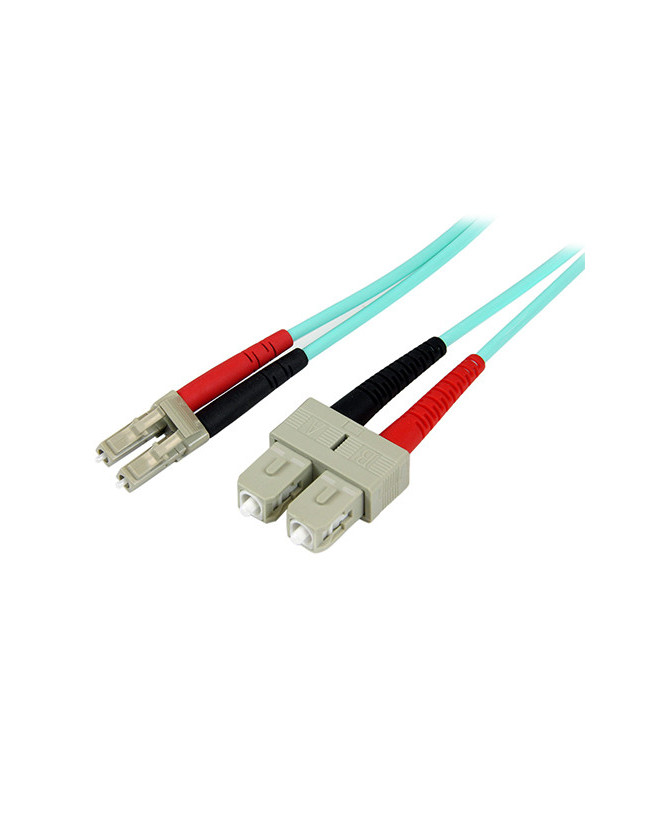 Buy StarTech 5m Multimode Duplex 50/125 - LSZH - LC/SC Fiber Optic Cable A50FBLCSC5 in Aqua