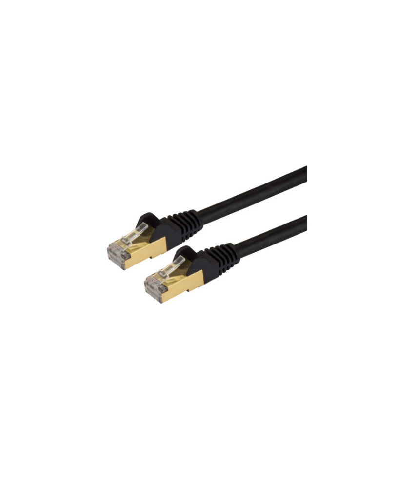 Buy StarTech 3 ft Cat6a Ethernet Patch Cable 10 Gigabit Shielded Snagless C6ASPAT3BK in Black