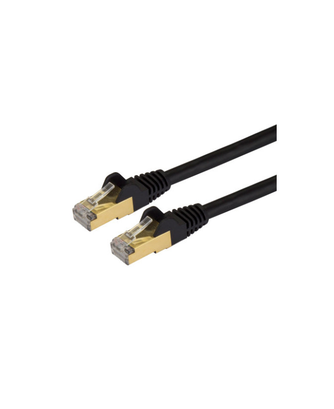 Buy StarTech 3 ft Cat6a Ethernet Patch Cable 10 Gigabit Shielded Snagless C6ASPAT3BK in Black