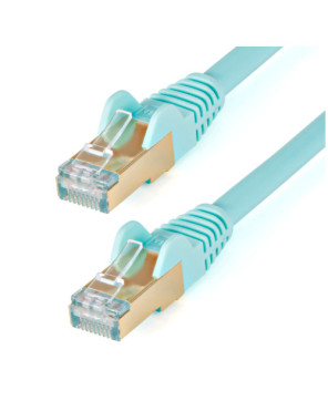 Buy StarTech 7.5m Cat6a Patch Cable Shielded Snagless Connector 6ASPAT750CMAQ in Aqua