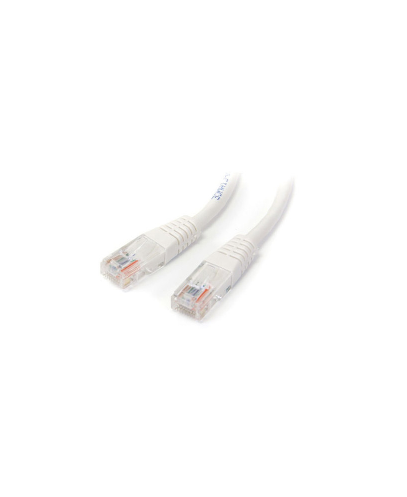 Buy StarTech 15m Cat5e Molded RJ45 UTP Patch Cable Cord M45PAT15MWH in White