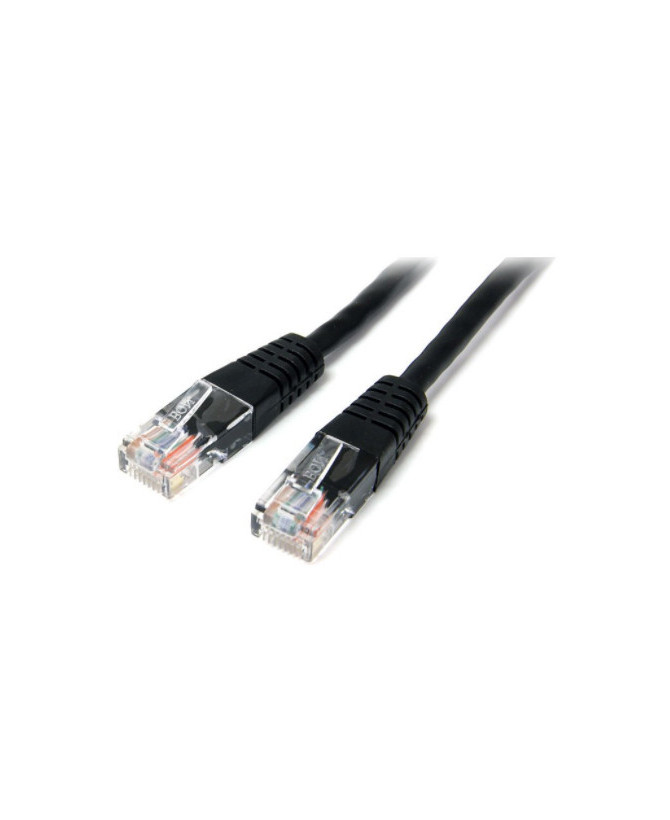 Buy StarTech 15m Cat5e Patch Cable with Molded RJ45 Connectors M45PAT15MBK in Black