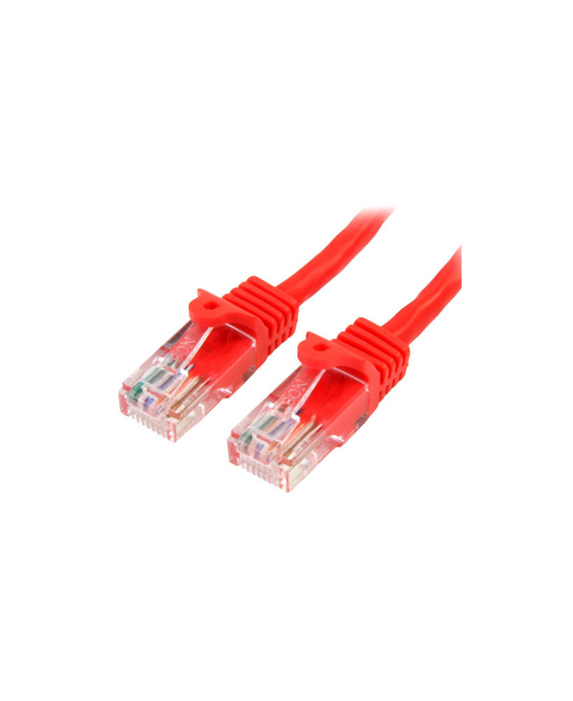 StarTech 2m Cat5e Patch Cable with Snagless RJ45 Connectors in Red 45PAT2MRD for Network Device