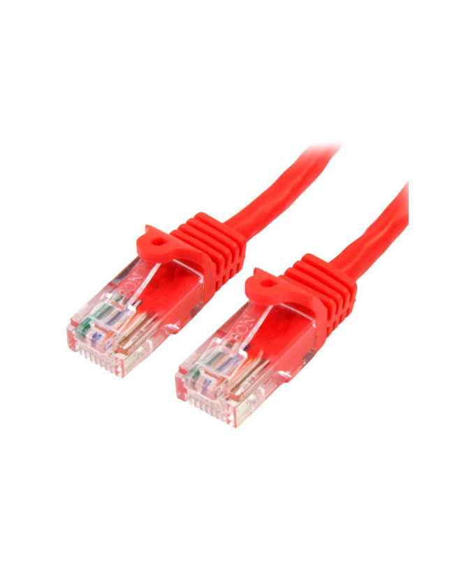 StarTech 2m Cat5e Patch Cable with Snagless RJ45 Connectors in Red 45PAT2MRD for Network Device