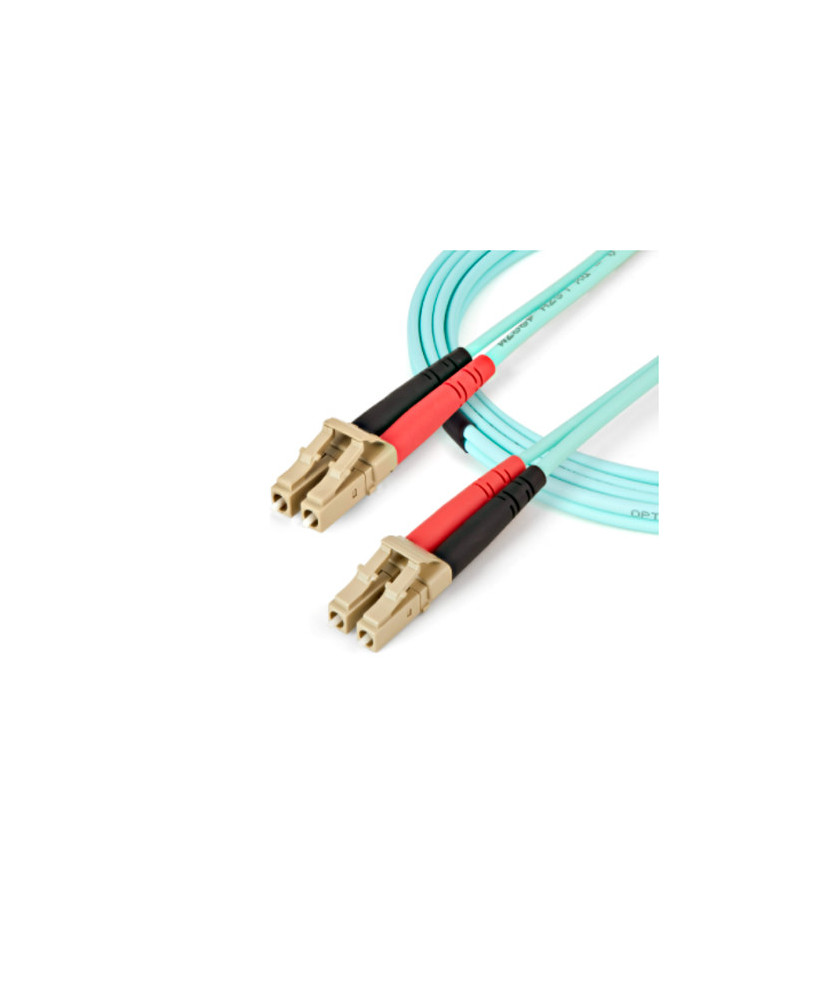 Buy Startech Aqua 2m 6 ft 100 Gb OM4 Duplex Multimode Fiber Patch Cable 450FBLCLC2