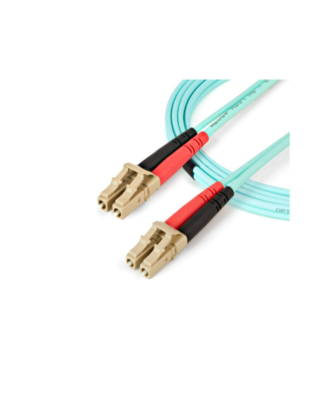 Buy Startech Aqua 2m 6 ft 100 Gb OM4 Duplex Multimode Fiber Patch Cable 450FBLCLC2