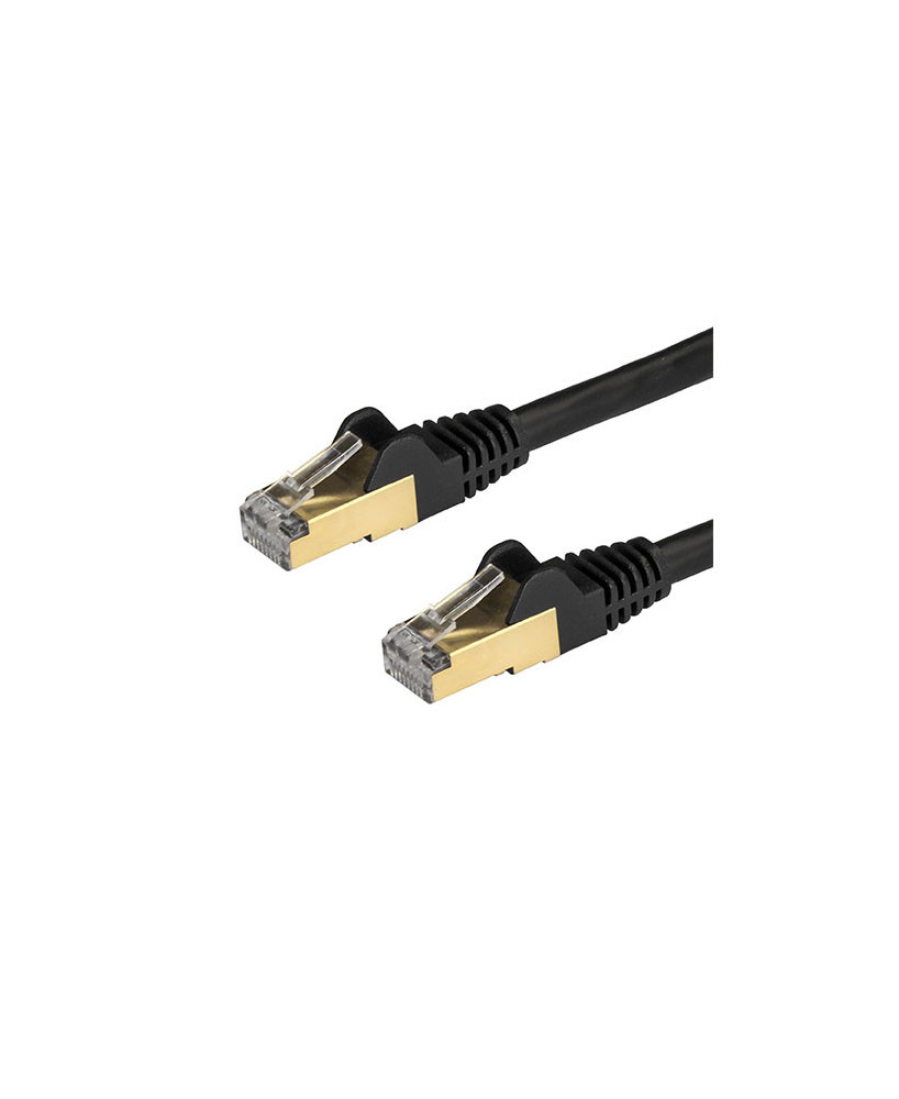 Buy StarTech 1m Shielded (STP) Cat6a Male RJ45/Male RJ45 Patch Cable 6ASPAT1MBK in Black