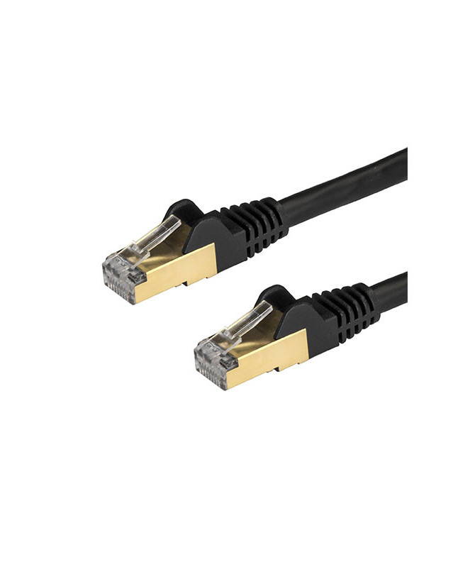 Buy StarTech 1m Shielded (STP) Cat6a Male RJ45/Male RJ45 Patch Cable 6ASPAT1MBK in Black