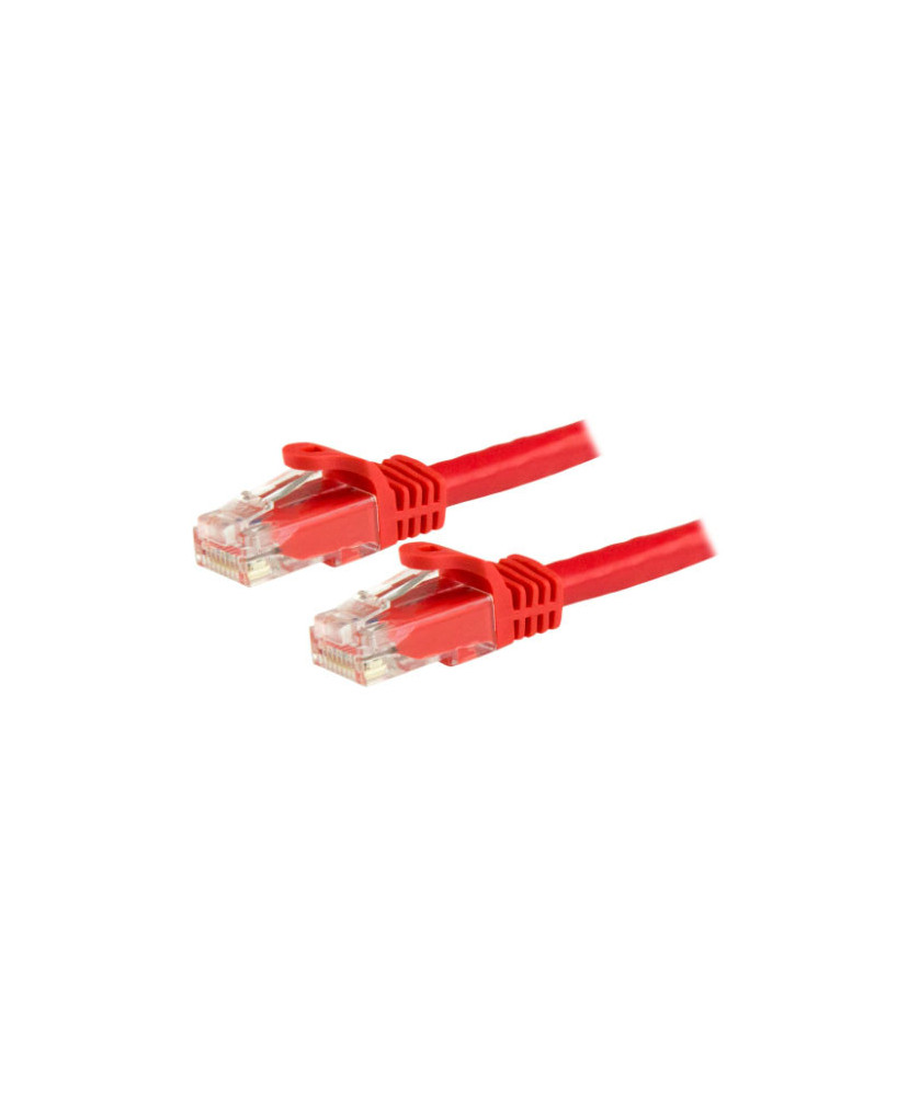 Buy Startech 15m CAT6 Patch Cord Snagless with Strain Relief Fluke Gigabit Ethernet Cable in Red N6PATC15MRD