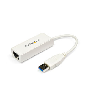 Buy StarTech USB 3.0 to Gigabit Ethernet NIC Network Adapter USB31000SW in White