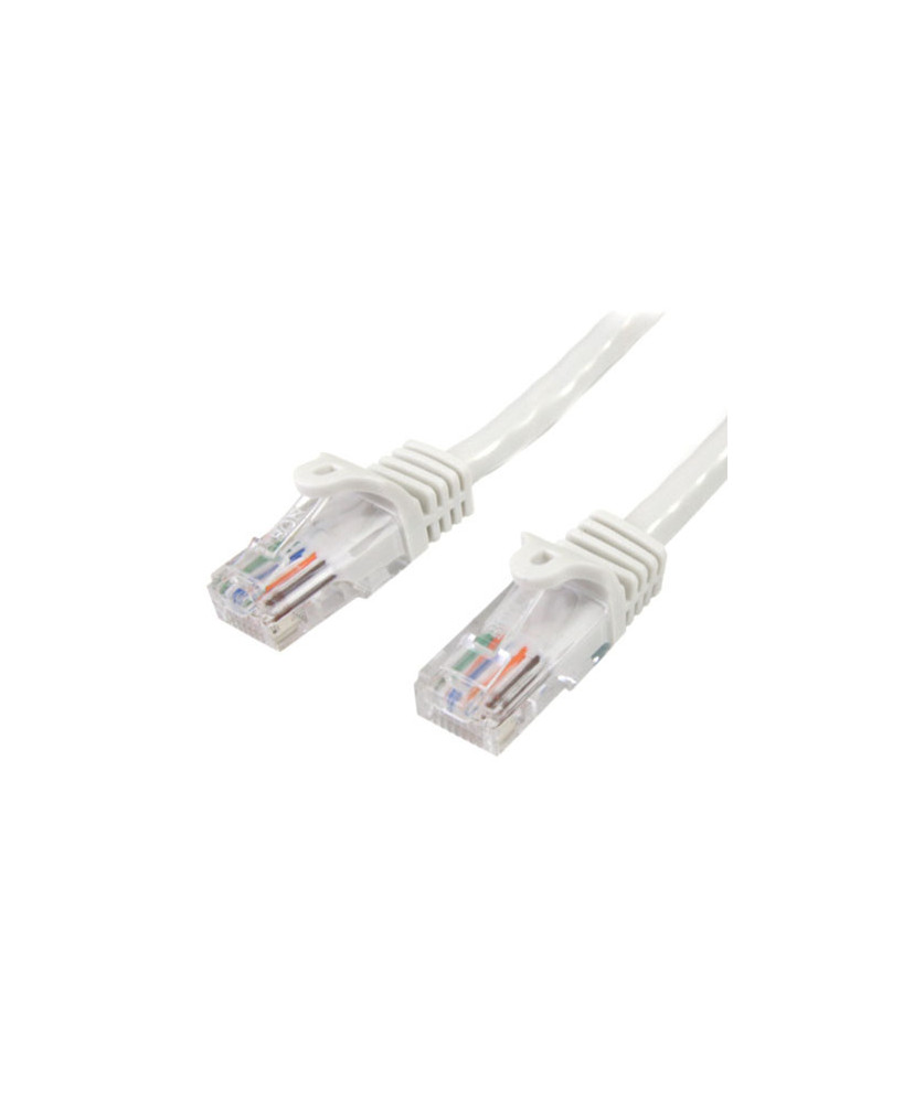 Buy StarTech 10m Cat5e Ethernet Patch Cable with Snagless RJ45 Connectors in White 45PAT10MWH for Network Device