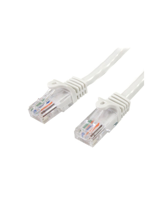 Buy StarTech 10m Cat5e Ethernet Patch Cable with Snagless RJ45 Connectors in White 45PAT10MWH for Network Device