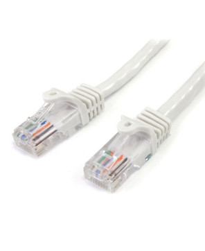 Buy StarTech 1m Cat5e Patch Cable with Snagless RJ45 Connectors in White 45PAT1MWH for Network Device