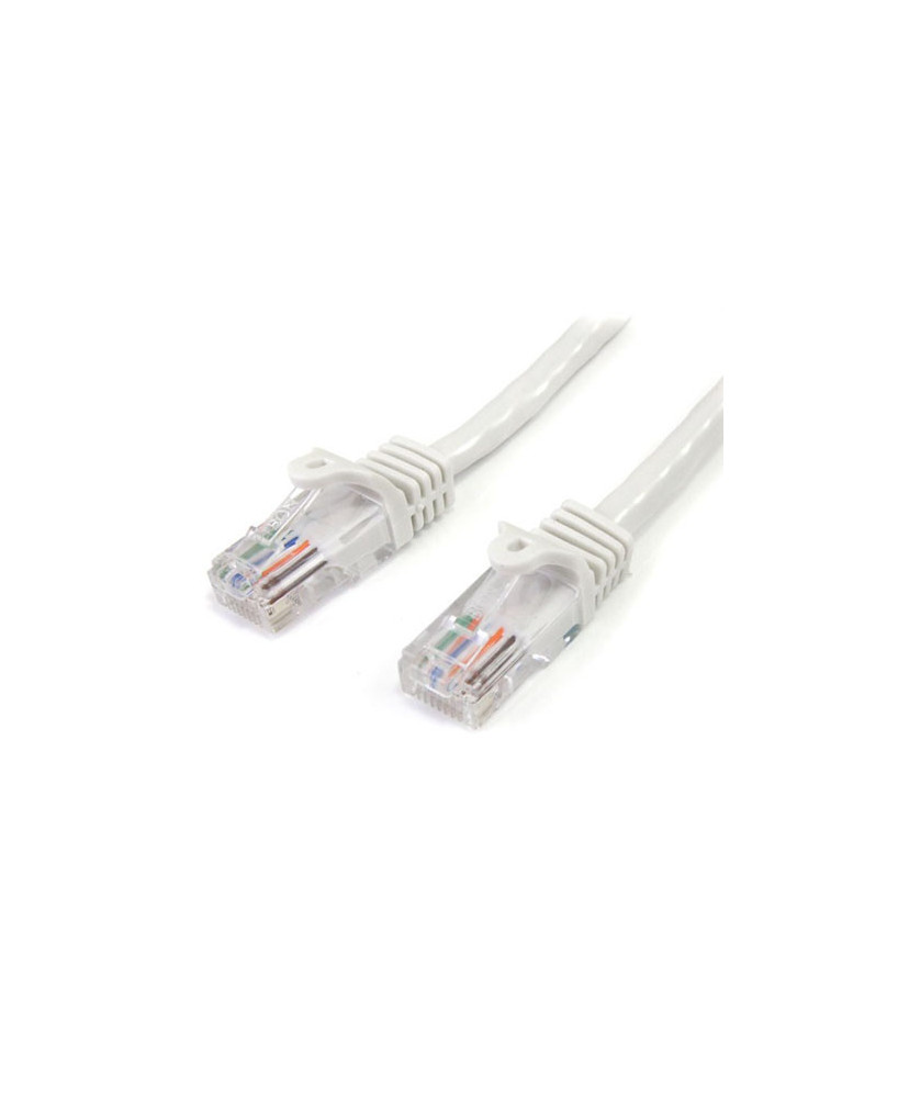 Buy StarTech 1m Cat5e Patch Cable with Snagless RJ45 Connectors in White 45PAT1MWH for Network Device