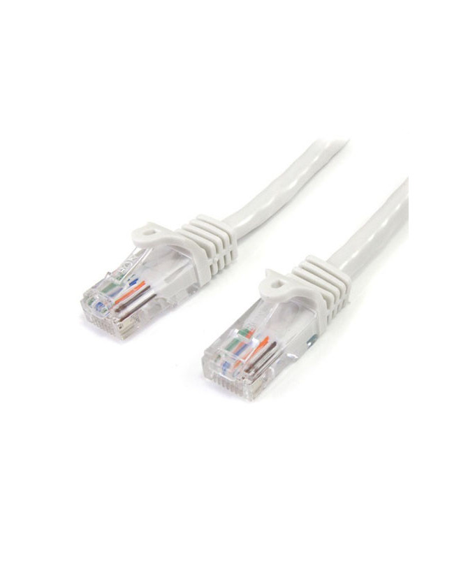 Buy StarTech 1m Cat5e Patch Cable with Snagless RJ45 Connectors in White 45PAT1MWH for Network Device