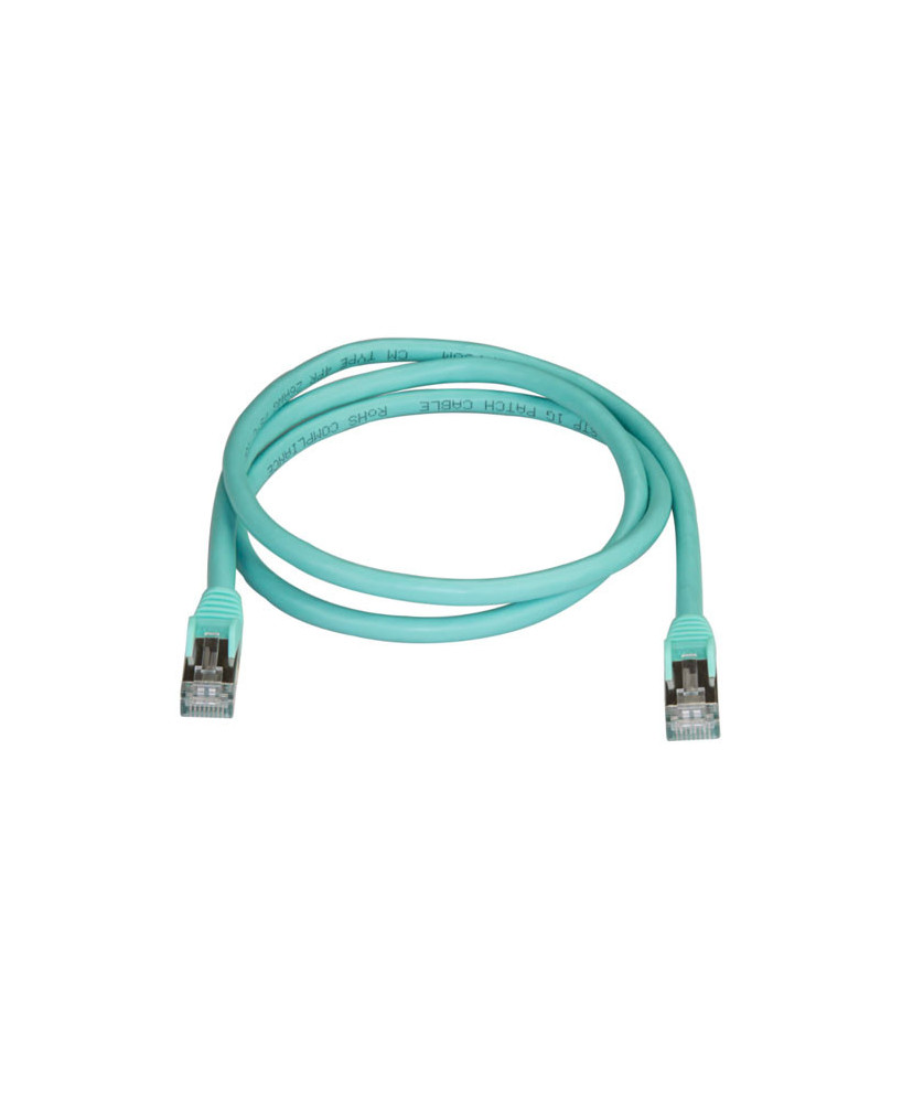 Buy StarTech 1m CAT6a Ethernet Cable in Aqua 6ASPAT1MAQ for Patch Panel