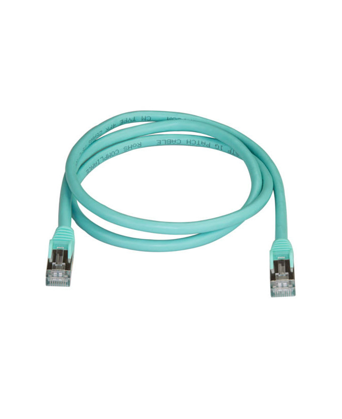 Buy StarTech 1m CAT6a Ethernet Cable in Aqua 6ASPAT1MAQ for Patch Panel