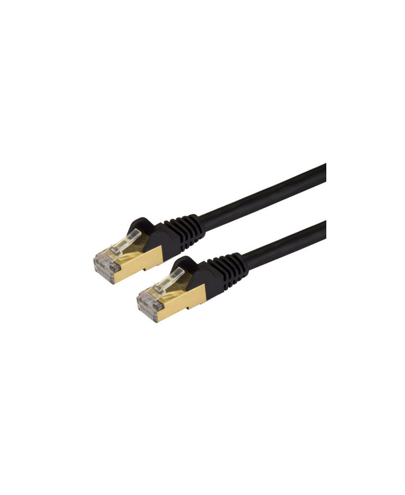 Buy StarTech 14ft CAT6a Ethernet Cable in Black C6ASPAT14BK for Desktop Computer