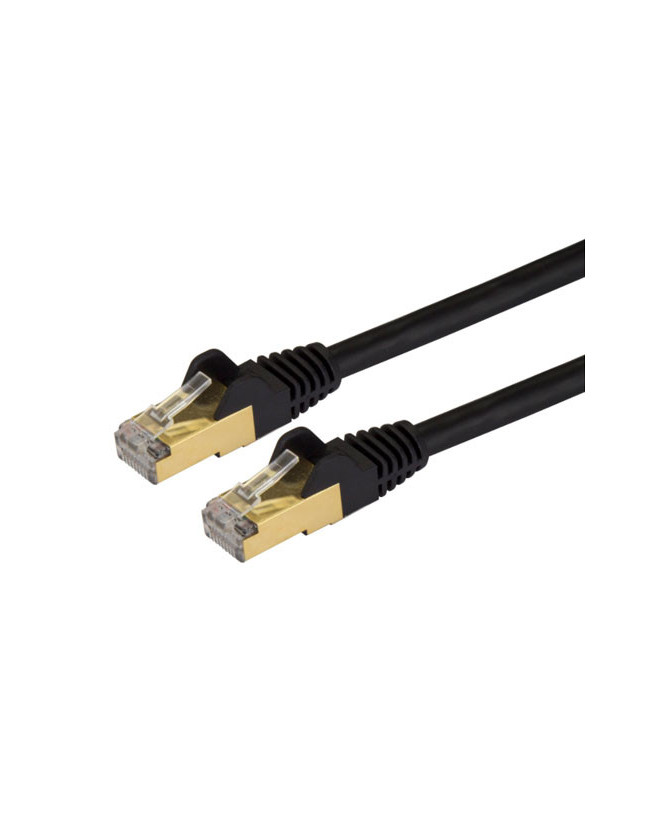 Buy StarTech 14ft CAT6a Ethernet Cable in Black C6ASPAT14BK for Desktop Computer