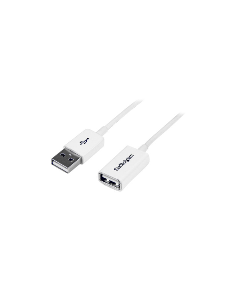 Buy StarTech 3m USB 2.0 Extension Cable A to A USBEXTPAA3MW in White