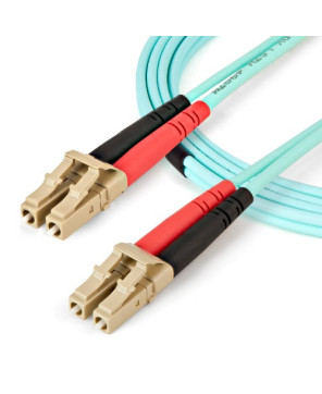 Buy StarTech 450FBLCLC5 5M OM4 Duplex Multimode Fiber Optic Cable in Aqua