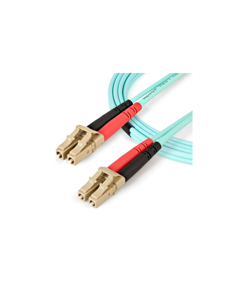 Buy StarTech 450FBLCLC5 5M OM4 Duplex Multimode Fiber Optic Cable in Aqua