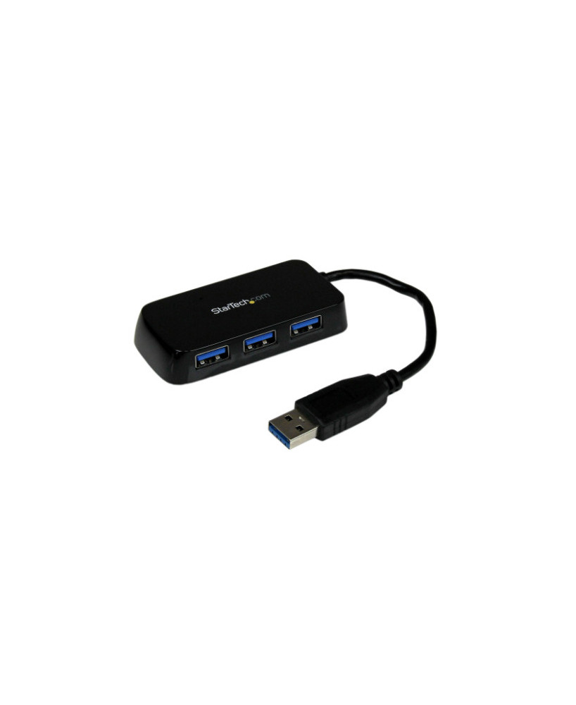 Buy Startech Portable 4 Port SuperSpeed Mini USB 3.0 Hub ST4300MINU3B for PC notebook or Ultrabook Computer